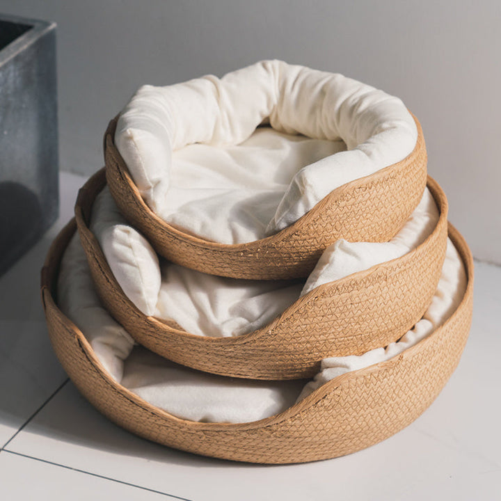 Handmade Comfortable Cat Bed - LuxeSnooze-S-Basket-State of Style