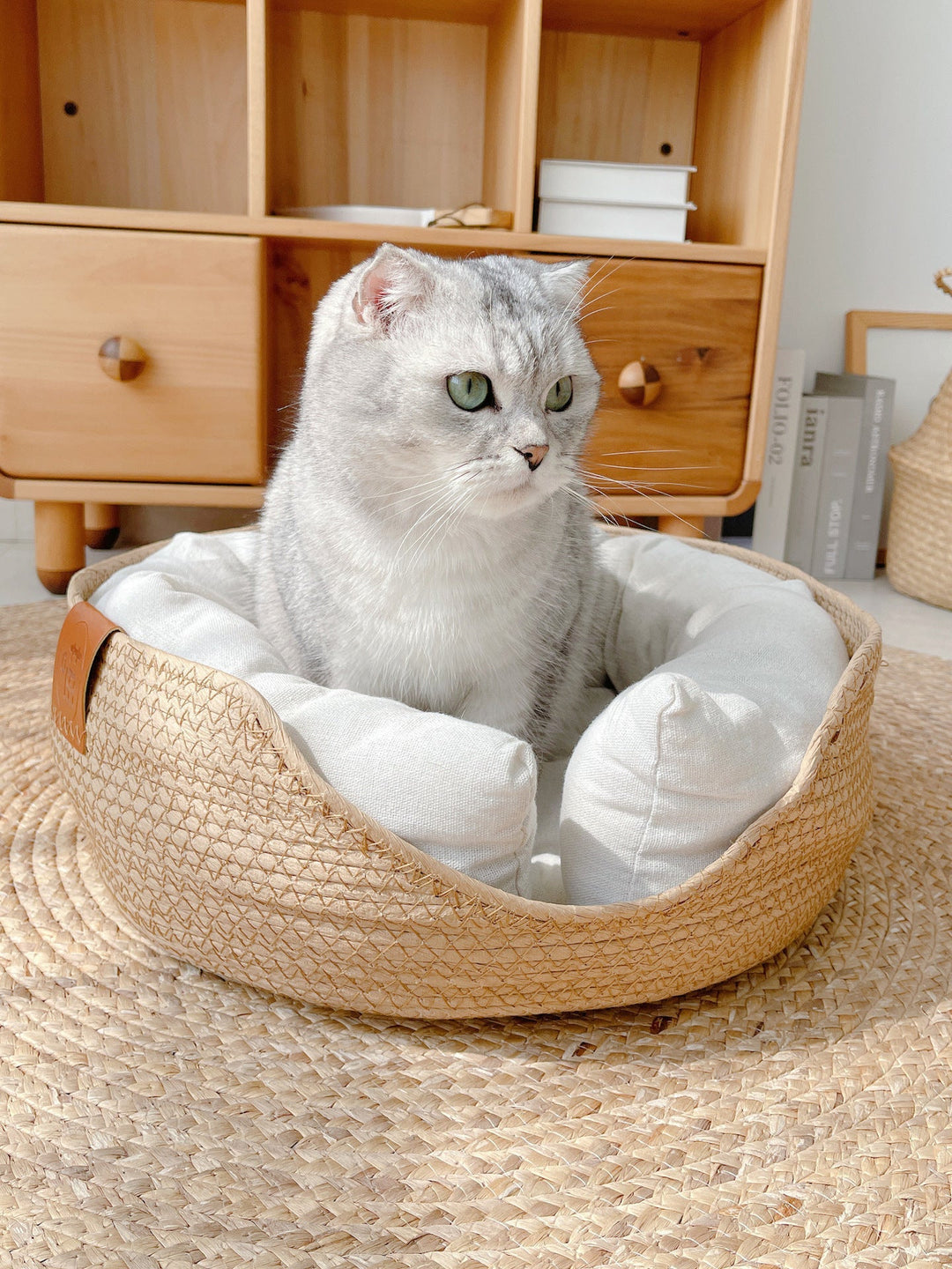 Handmade Comfortable Cat Bed - LuxeSnooze-S-Basket-State of Style