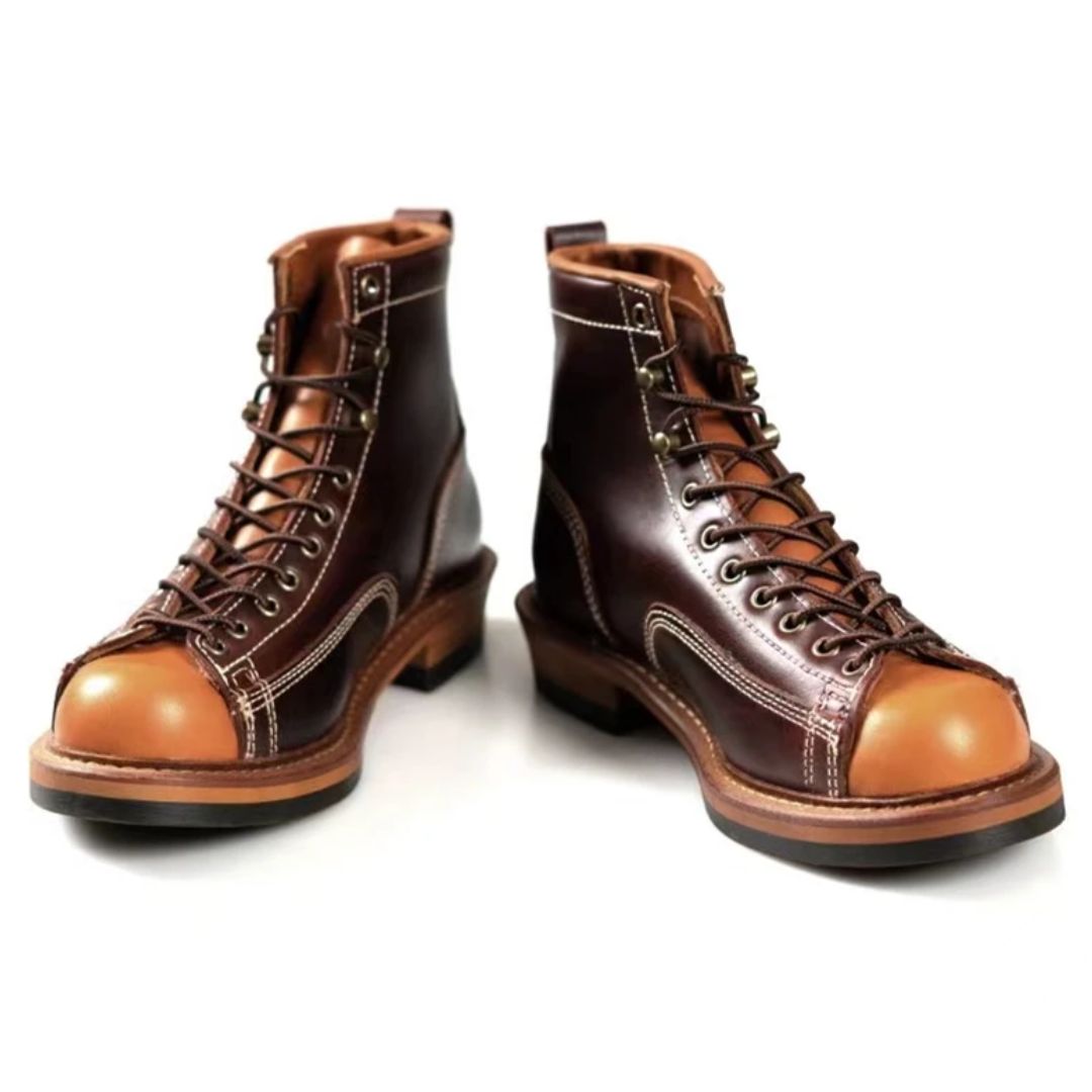 Handmade Leather Ankle Boots Lucas – Vintage British Style-Brown-5.0-State of Style