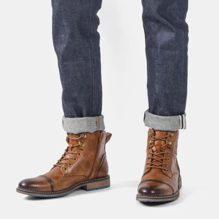 Handmade Leather Retro Boots Andreas – Classic Comfort & Style-6.5-State of Style