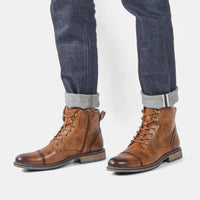 Handmade Leather Retro Boots Andreas – Classic Comfort & Style-6.5-State of Style