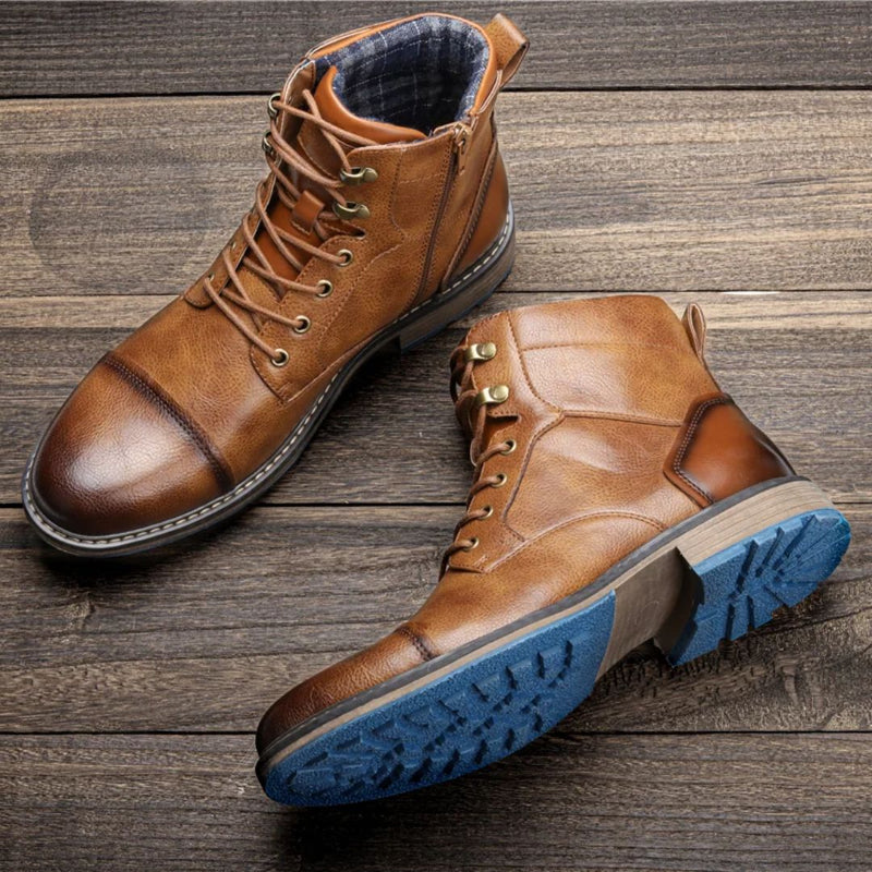 Handmade Leather Retro Boots Andreas – Classic Comfort & Style-6.5-State of Style