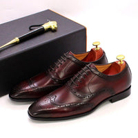 Handcrafted men's leather Oxford shoes – Valentin