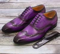 Handcrafted men's leather Oxford shoes – Valentin