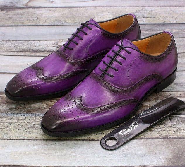 Handcrafted men's leather Oxford shoes – Valentin