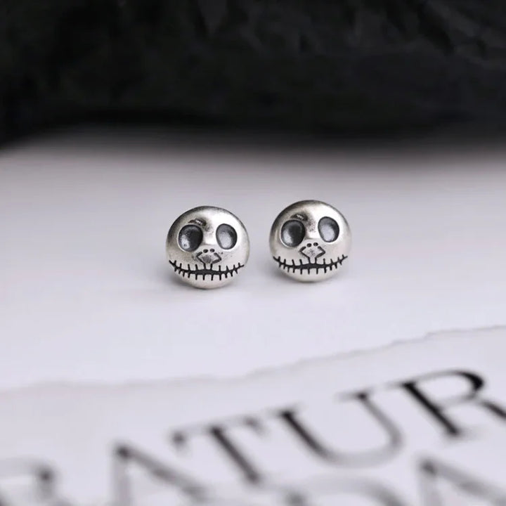 Handmade Pumpkin Prince Skull Earrings - Mara-State of Style