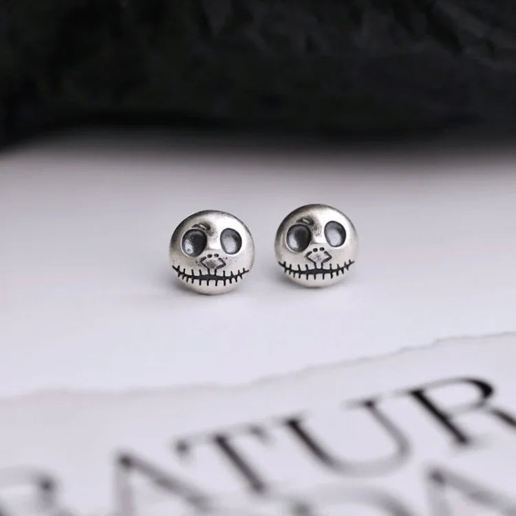Handmade Pumpkin Prince Skull Earrings - Mara-State of Style