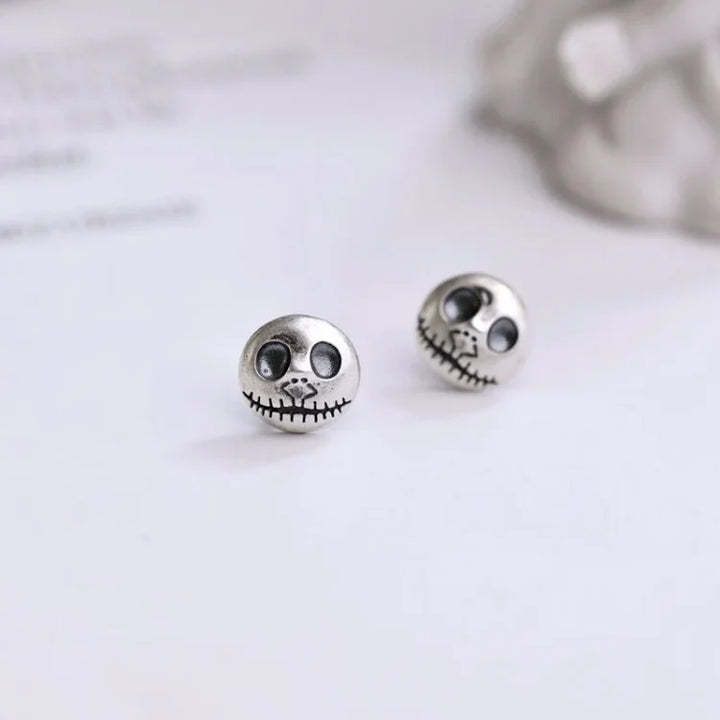 Handmade Pumpkin Prince Skull Earrings - Mara-State of Style
