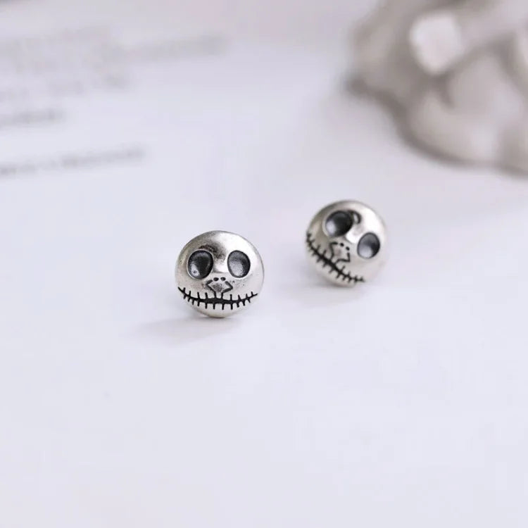 Handmade Pumpkin Prince Skull Earrings - Mara-State of Style