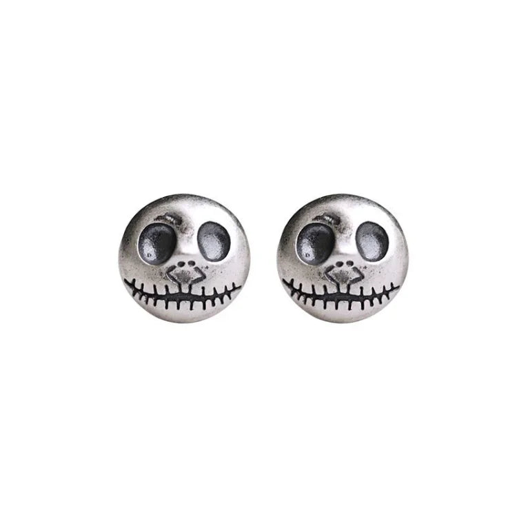 Handmade Pumpkin Prince Skull Earrings - Mara-State of Style