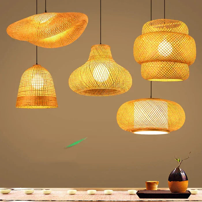 Handmade Rattan Pendant Lamp - RayaLicht-A - 40 cm-State of Style