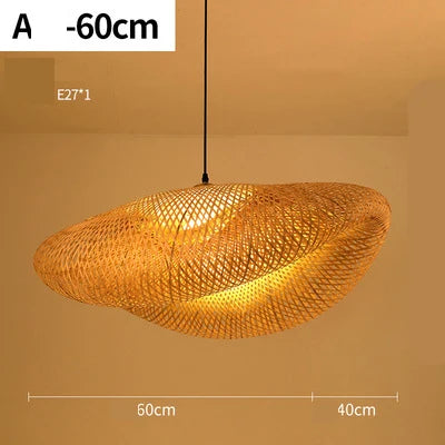 Handmade Rattan Pendant Lamp - RayaLicht-A - 40 cm-State of Style