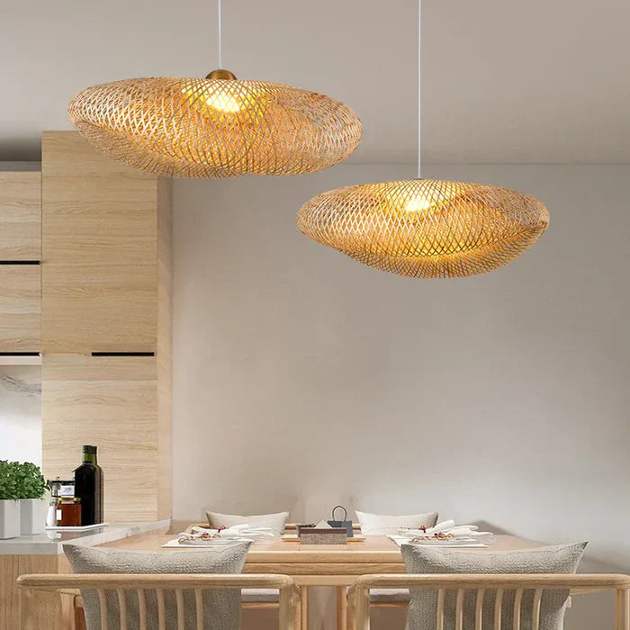 Handmade Rattan Pendant Lamp - RayaLicht-A - 40 cm-State of Style