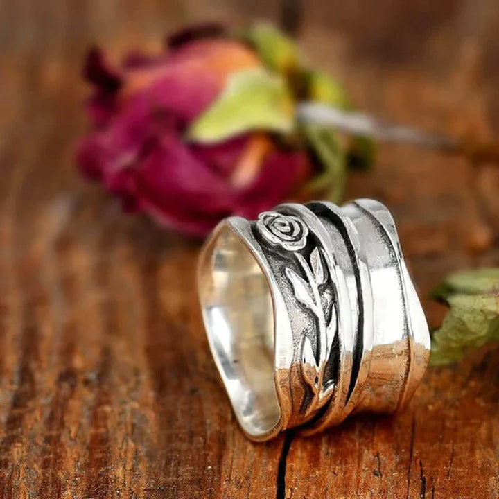 Handmade Silver Floral Ring - Lila-6-State of Style
