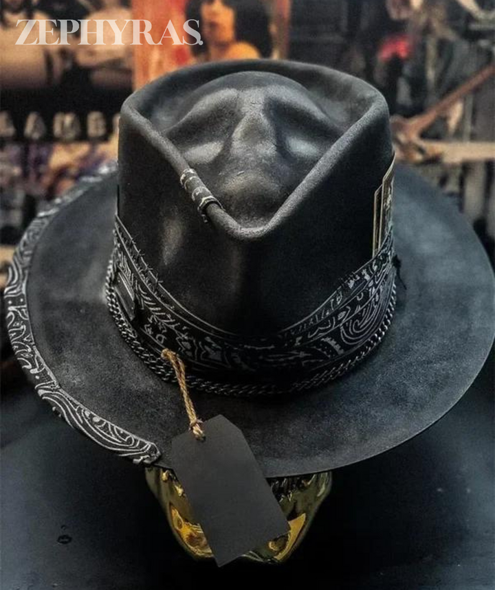Handmade Skull Hat - Raven-State of Style