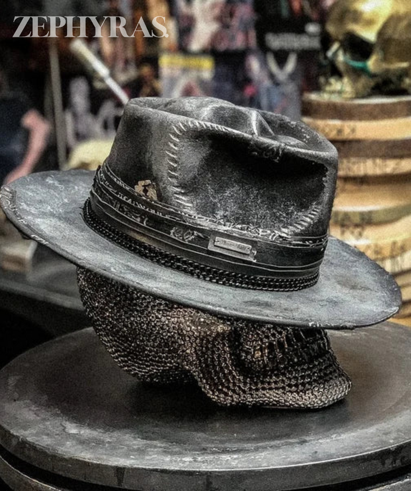 Handmade Skull Hat - Raven-State of Style