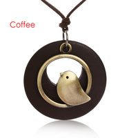 Handmade Vintage Leather Arrow Pendant Necklace-Coffee-State of Style