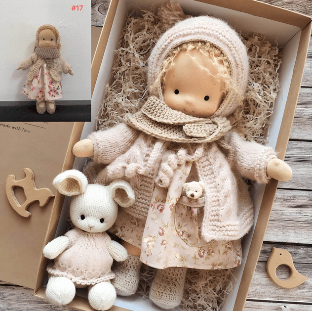 Handmade Waldorf Cuddle Doll - Poppi-B-State of Style