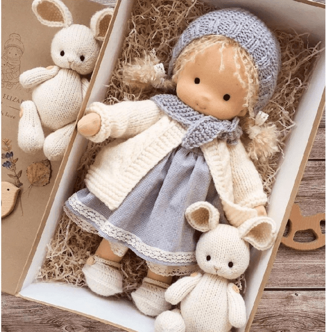 Handmade Waldorf Cuddle Doll - Poppi-E-State of Style