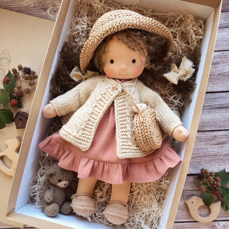 Handmade Waldorf Cuddle Doll - Poppi-J-State of Style