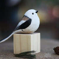 Handmade Wooden Birds - AuriBirds-Long-tailed Tit-State of Style