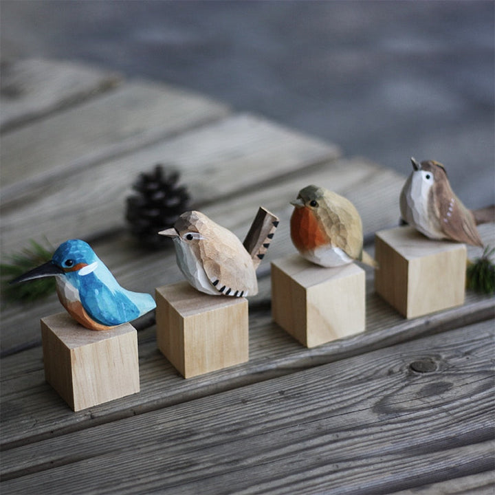 Handmade Wooden Birds - AuriBirds-Robin-State of Style