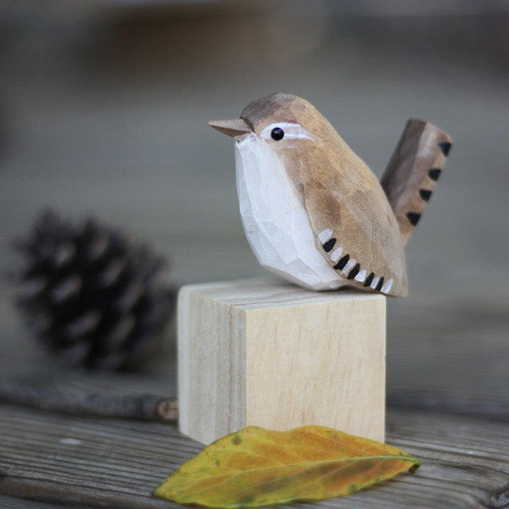 Handmade Wooden Birds - AuriBirds-Wren-State of Style