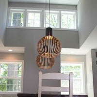 Handmade Wooden Pendant Lamp - RustikAura-Classic wood-23 cm-State of Style