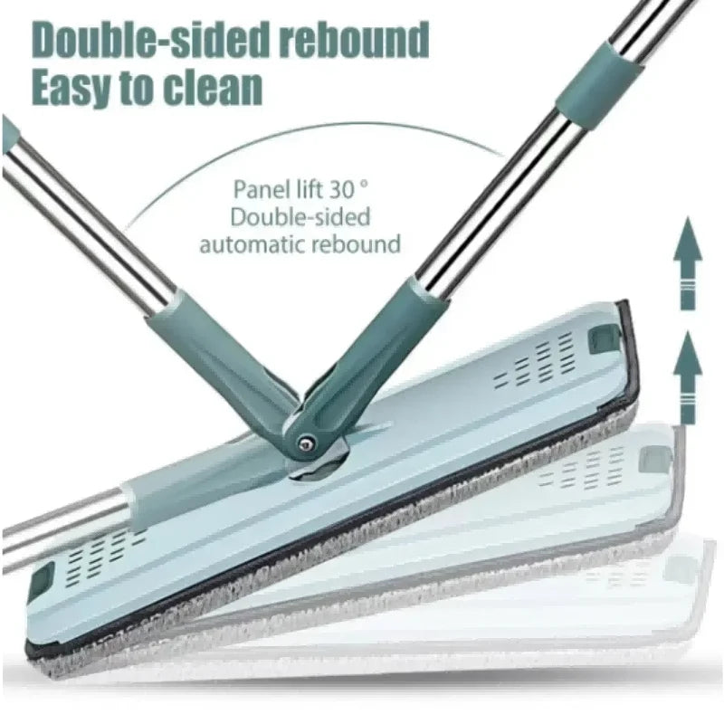 Handsfree Flat Press Mop with Bucket - FlexiMop-3 cloths-State of Style