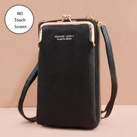 Handy Crossbody Phone Wallet – Sonia-Black-1-State of Style