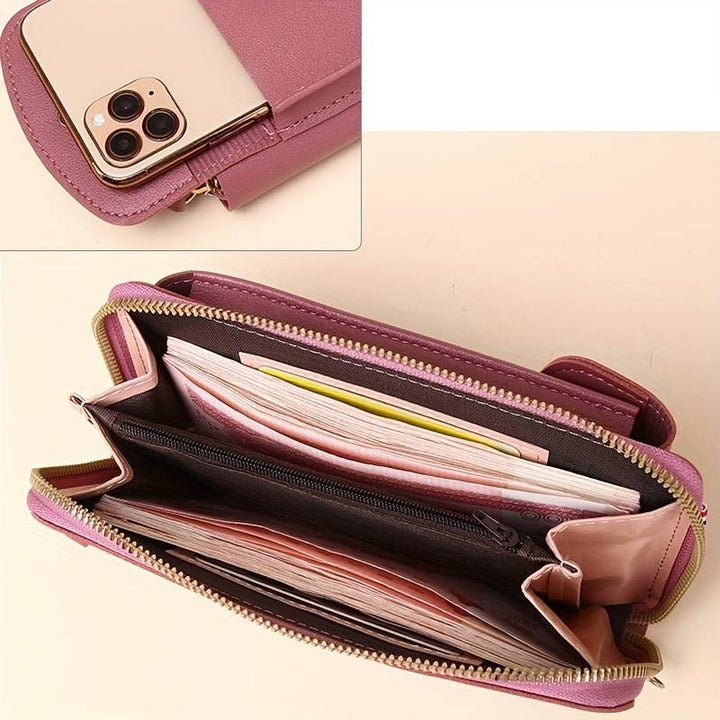 Handy Crossbody Phone Wallet – Sonia-Black-1-State of Style