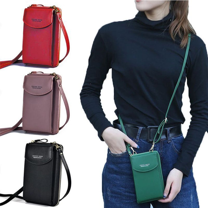 Handy Crossbody Phone Wallet – Sonia-Black-1-State of Style