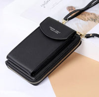 Handy Crossbody Phone Wallet – Sonia-Black-1-State of Style