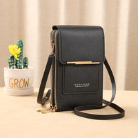 Handy Crossbody Phone Wallet – Sonia-Black-1-State of Style