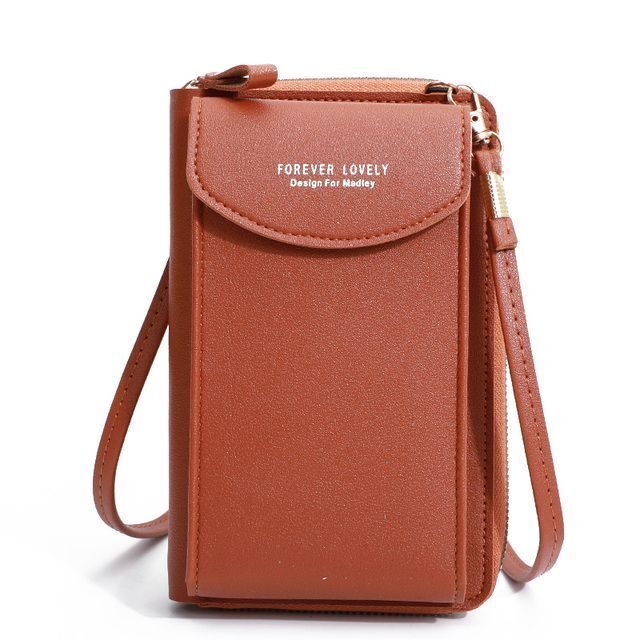 Handy Crossbody Phone Wallet – Sonia-Brown-2-State of Style