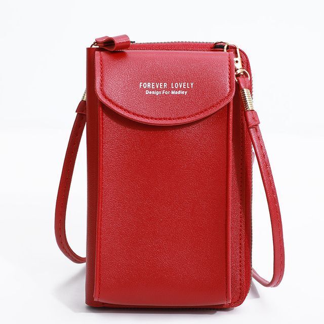 Handy Crossbody Phone Wallet – Sonia-Red-2-State of Style