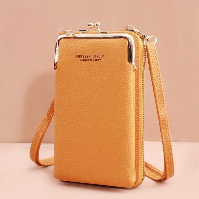 Handy Crossbody Phone Wallet – Sonia-Yellow-3-State of Style