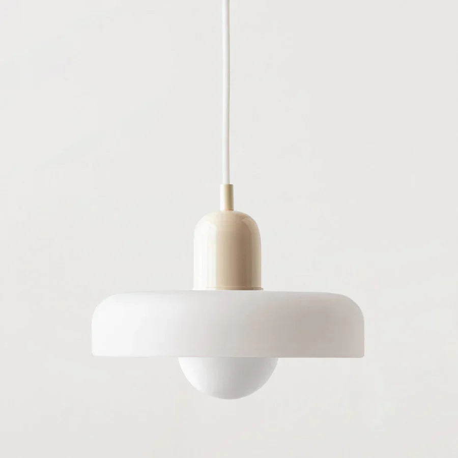 Hanging Ceiling Lamp - NordicLuxe-White-Beige-25 x 18 cm-State of Style