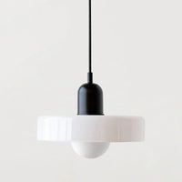 Hanging Ceiling Lamp - NordicLuxe-White-Black-25 x 18 cm-State of Style