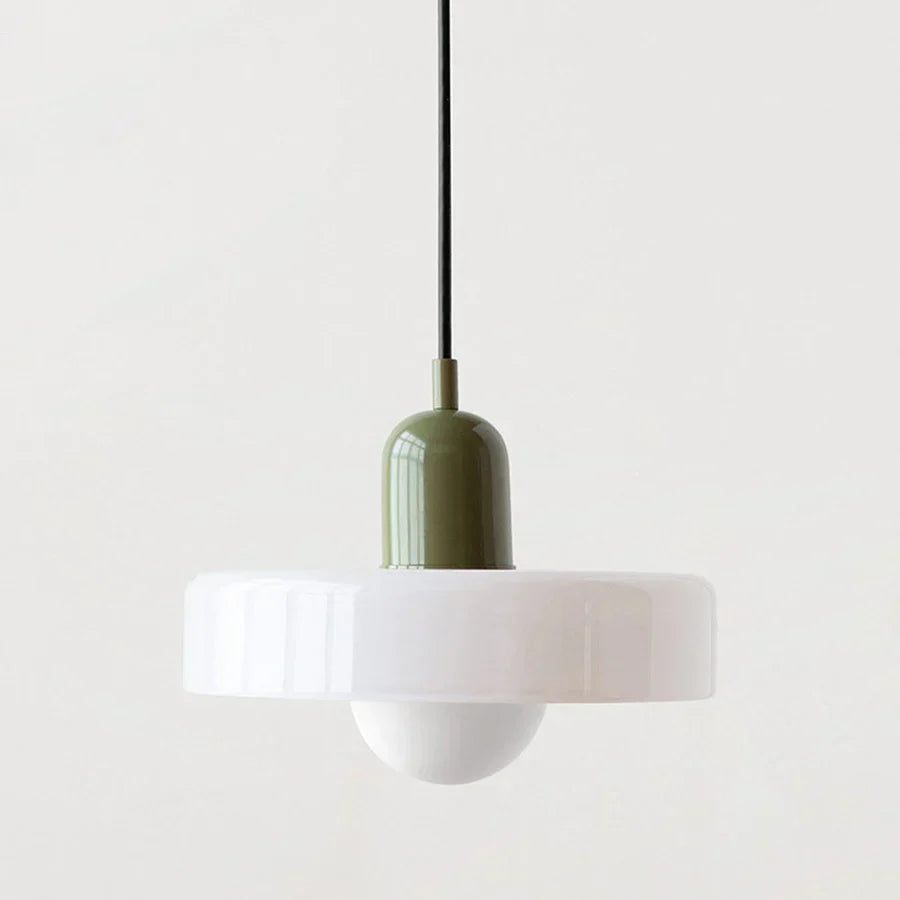 Hanging Ceiling Lamp - NordicLuxe-White-Green-25 x 18 cm-State of Style