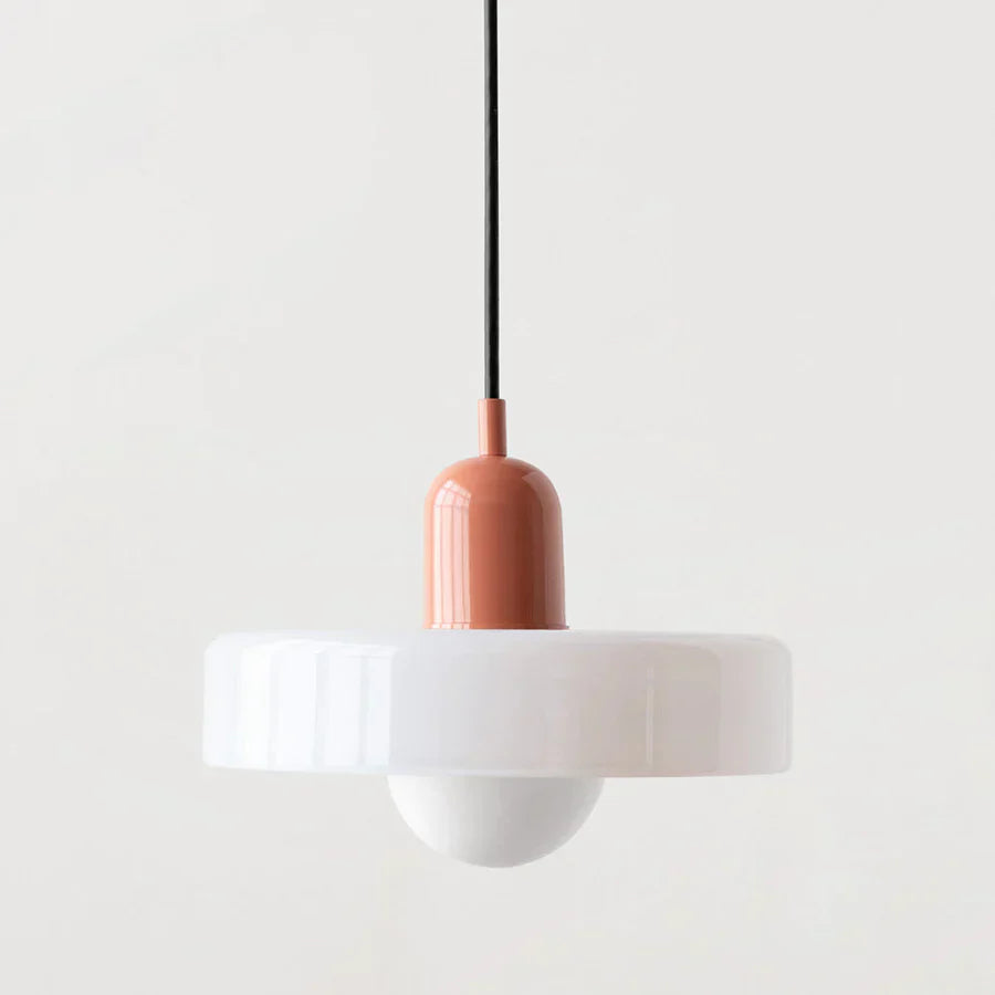 Hanging Ceiling Lamp - NordicLuxe-White-Pink-25 x 18 cm-State of Style