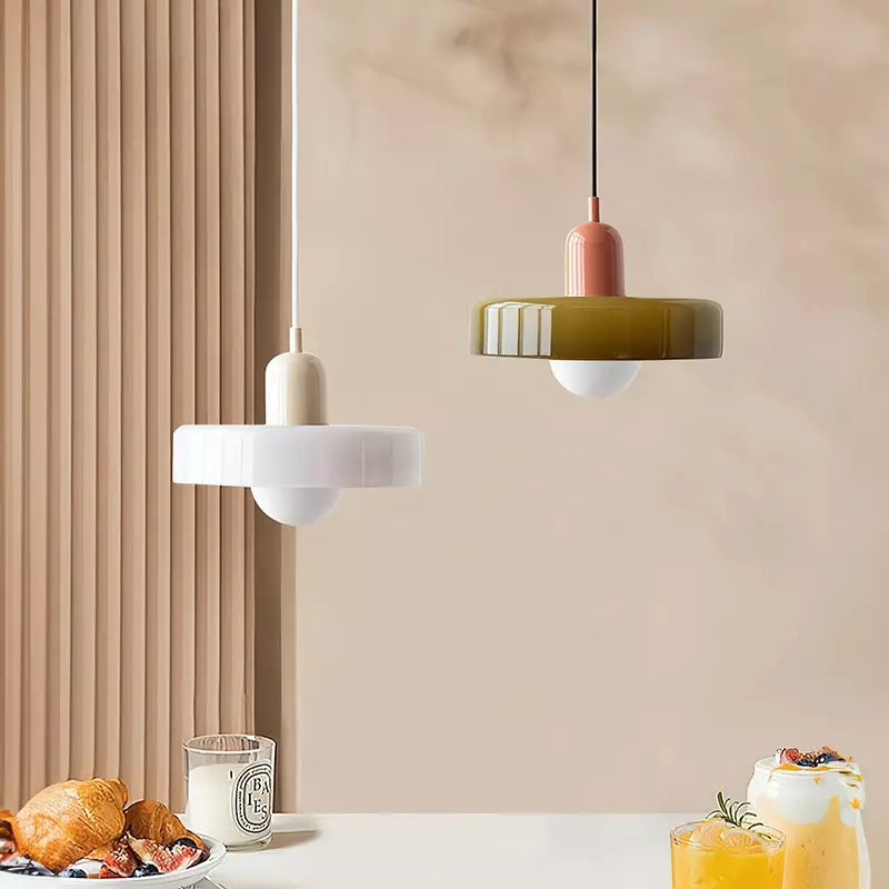 Hanging Ceiling Lamp - NordicLuxe-White-Red-25 x 18 cm-State of Style