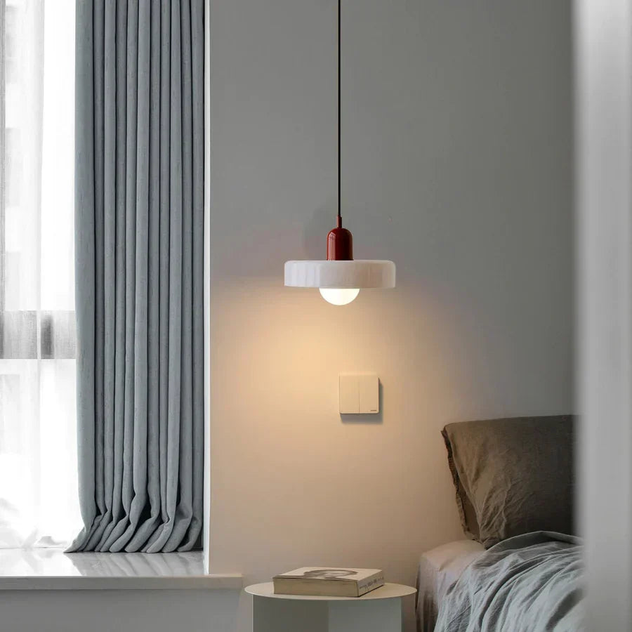 Hanging Ceiling Lamp - NordicLuxe-White-Red-25 x 18 cm-State of Style