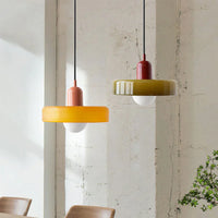 Hanging Ceiling Lamp - NordicLuxe-Yellow-Red-25 x 18 cm-State of Style