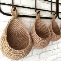 Hanging Cotton Yarn Wall Baskets – Nara-Complete Set-State of Style