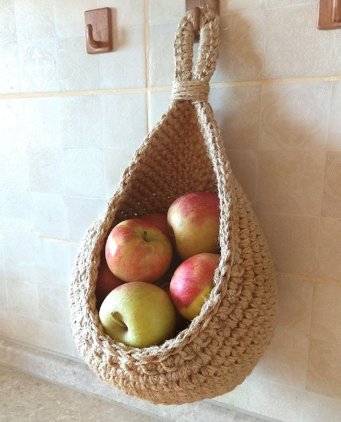 Hanging Cotton Yarn Wall Baskets – Nara-S: 18X17cm-State of Style