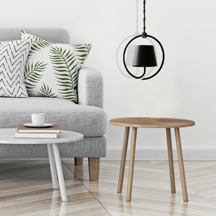Hanging Lamp - AuraGlow-Black-State of Style