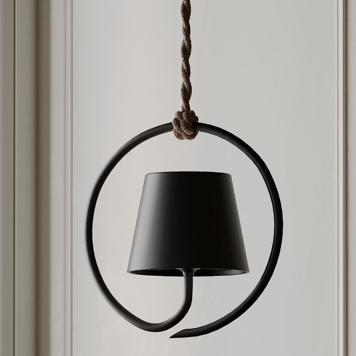 Hanging Lamp - AuraGlow-Black-State of Style