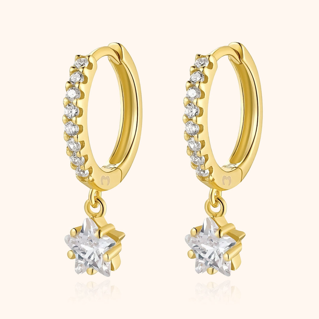 Hanging Star Earrings - Lyra-Gold-State of Style