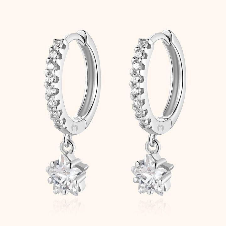 Hanging Star Earrings - Lyra-Silver-State of Style